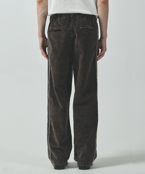 ECORR(エコル)の「コーデュロイトラックパンツ_ブラウン(その他パンツ・メンズ・その他・1(M)/2(L)/3(XL))」の3枚目の写真