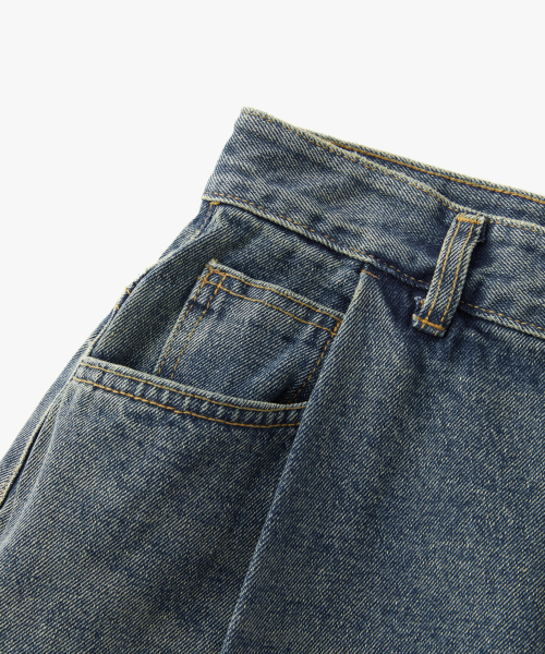 COFWI(コフウィー)の「ディープワンタックバルーンデニムパンツミディアムブルー(デニムパンツ・メンズ・その他・1(S)/2(M)/3(L))」の5枚目の写真