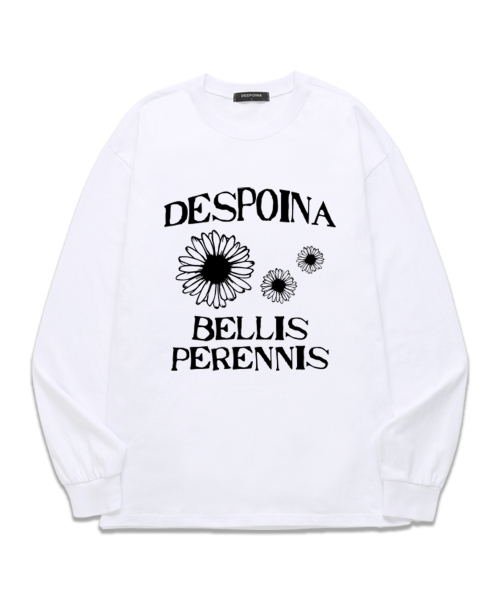 OUSE(オウズ)の「ベルリスペレニス ロングスリーブ (DLS003) ホワイト(Tシャツ/カットソー・レディース・その他・SMALL/MEDIUM/LARGE/X-LARGE/XX-LARGE)」の1枚目の写真