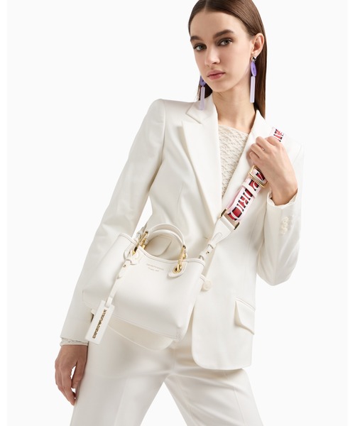 EMPORIO ARMANI（エンポリオアルマーニ）の「【エンポリオ アルマーニ】MyEA ミニバッグ ディアプリント（トートバッグ・レディース・ホワイト・FREE）」の2枚目の写真
