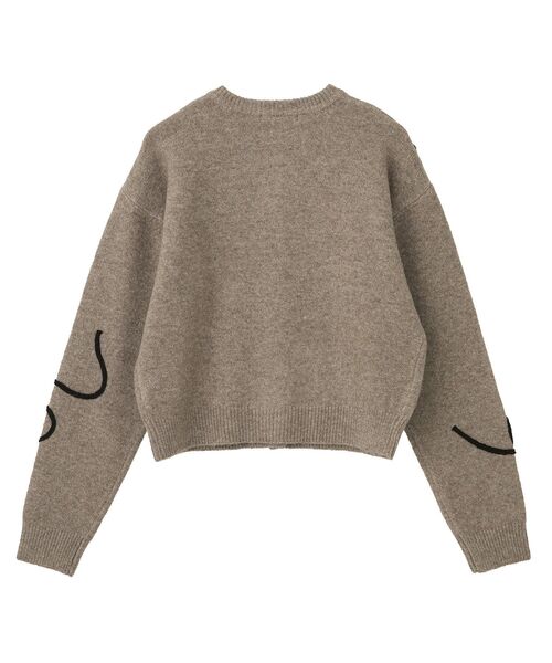 AMERICAN HOLIC(アメリカンホリック)の「コード刺繍ショートカーディガン(カーディガン/ボレロ・レディース・チャコールグレー/ベージュ・M/L)」の16枚目の写真