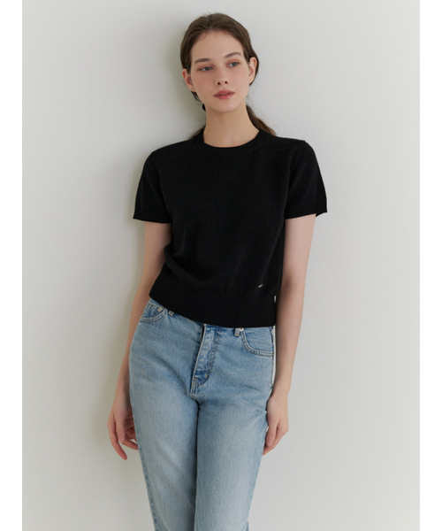 RE_L(リエル)の「Pea half knit (black)(ニット/セーター・レディース・その他・FREE)」の1枚目の写真
