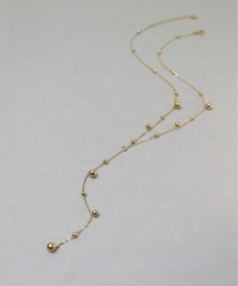 ieLS（イエルズ）の「金属アレルギー対応「ieLS」ステンレス Y字ボールネックレス（ネックレス）」