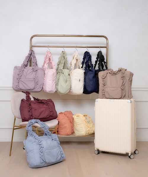 推し活【オシイロ】折りたたみ可能ナイロンボストンバッグ（ボストン