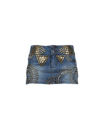 Jaded London（ジェイデッドロンドン）の「STUDDED DENIM MINI SKIRT（スカート）」