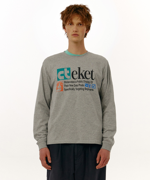 TEKET（テケット）の「Plan L/S Tee Melange Gray（Tシャツ/カットソー・レディース・その他・LARGE/SMALL/MEDIUM）」の2枚目の写真