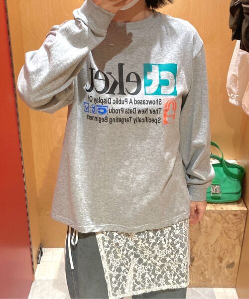 TEKET（テケット）の「Plan L/S Tee Melange Gray（Tシャツ/カットソー・レディース・その他・LARGE/SMALL/MEDIUM）」の5枚目の写真