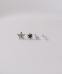 LINFA　（リンファ）の「ステンレスポスト　片耳用　モチーフピアスセット（ピアス（片耳用））」