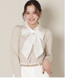 WILLSELECTION（ウィルセレクション）の「リボンタイニットトップス（ニット/セーター）」