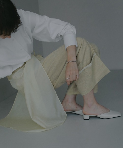 MANOF(マノフ)の「SKIRT LAYERED WIDE PANTS(その他パンツ・レディース・ブラック/イエロー・S/M)」の13枚目の写真