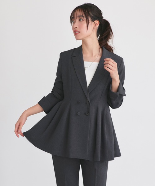 ストレッチ ｜ テーラード ストラクチャー パンツスーツ ｜ テーラード