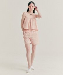 STRIPE BANDING SHORTS - RED