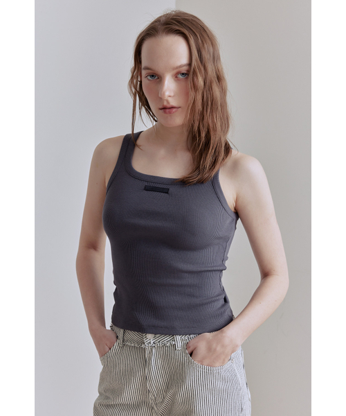 AFTERHOURS(アフターアワーズ)の「SQUARE NECK SLEEVELESS TOP (PURPLE GREY)(Tシャツ/カットソー・レディース・その他・FREE)」の5枚目の写真