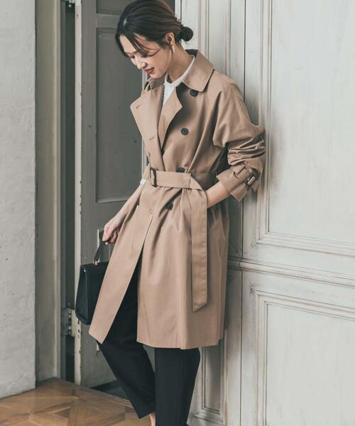 URBAN RESEARCH DOORS（アーバンリサーチドアーズ）の「撥水トレンチコート（トレンチコート・レディース・ベージュ/ネイビー・FREE）」の9枚目の写真