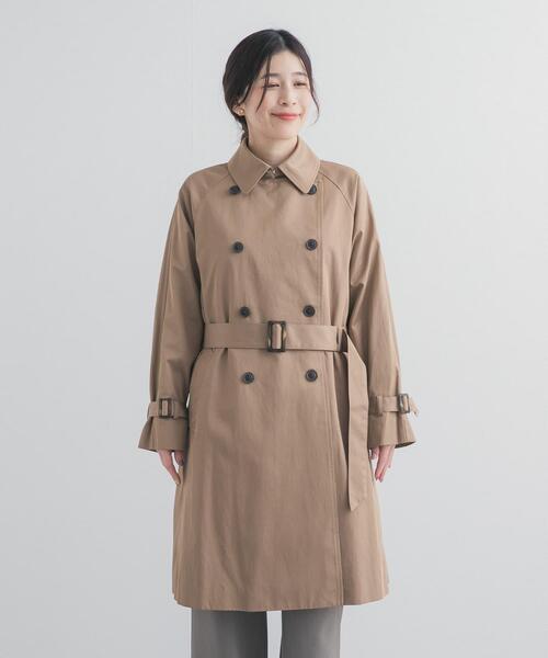 URBAN RESEARCH DOORS（アーバンリサーチドアーズ）の「撥水トレンチコート（トレンチコート・レディース・ベージュ/ネイビー・FREE）」の10枚目の写真