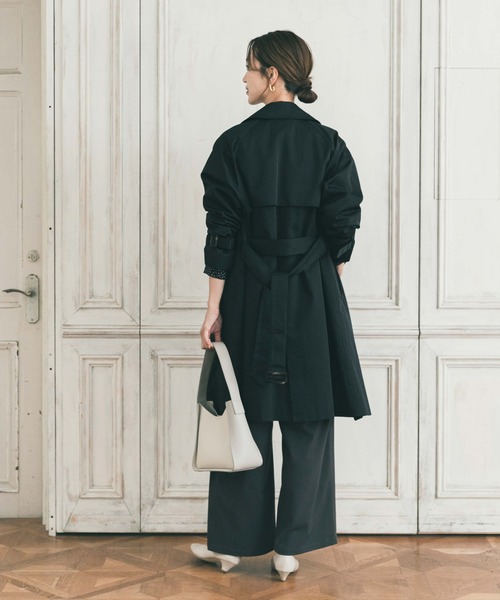 URBAN RESEARCH DOORS（アーバンリサーチドアーズ）の「撥水トレンチコート｜オフィスカジュアル/フォーマル/オケージョン/セレモニー/入卒式/機能性（トレンチコート・レディース・ベージュ/ネイビー・FREE）」の17枚目の写真