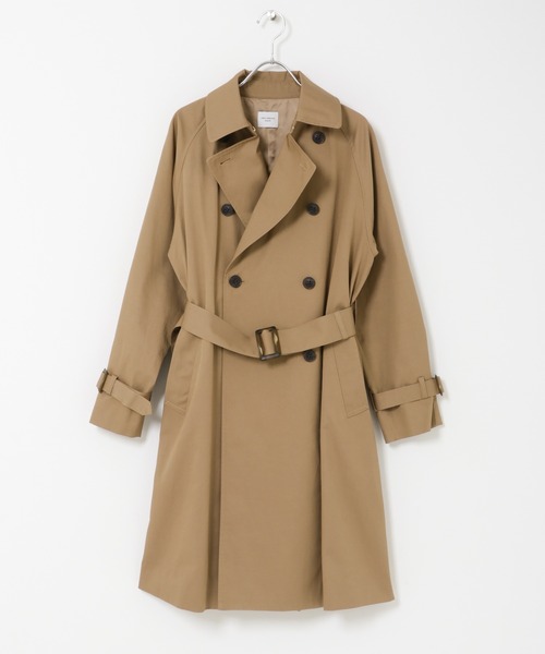 URBAN RESEARCH DOORS（アーバンリサーチドアーズ）の「撥水トレンチコート｜オフィスカジュアル/フォーマル/オケージョン/セレモニー/入卒式/機能性（トレンチコート・レディース・ベージュ/ネイビー・FREE）」の18枚目の写真