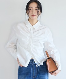 VIS（ビス）の「フロントギャザーシャツ（シャツ/ブラウス）」