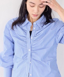 VIS | フロントギャザーシャツ(シャツ/ブラウス)