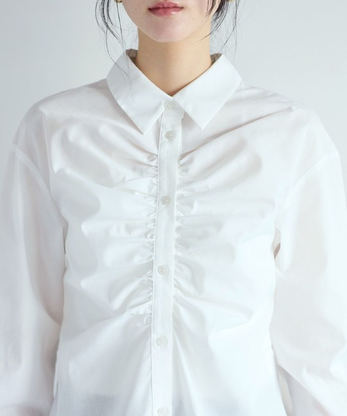 フロントギャザーシャツ（シャツ/ブラウス）｜VIS（ビス）の