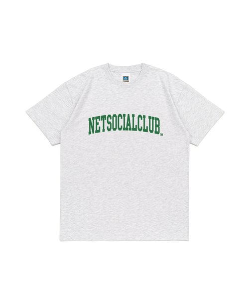 NET SOCIAL CLUB(ネットソーシャルクラブ)の「アーチロゴ半袖Tシャツ(ライトメランジ)(Tシャツ/カットソー・レディース・ライトグレー・M/L/XL/S)」の1枚目の写真