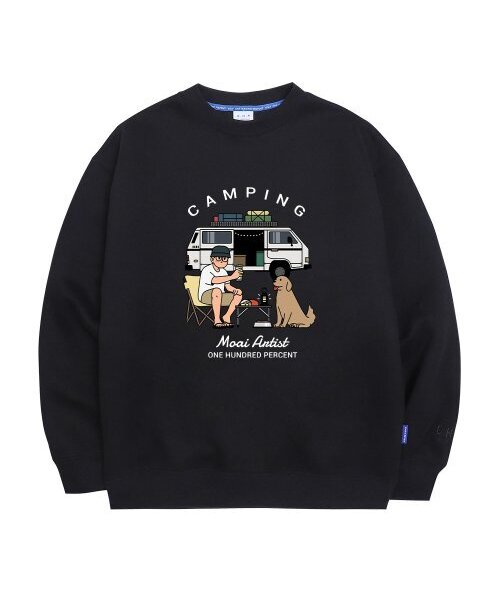 OHP(ワンハンドレッドパーセント)の「OHP x MOAI キャンピング no.3 裏起毛 スウェット(スウェット・メンズ・その他・M/L/2XL/XL)」の2枚目の写真