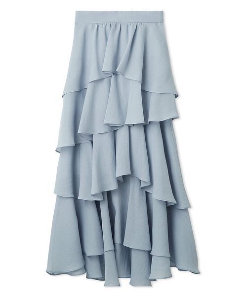 FRAY I.D(フレイアイディー)の「アシメフリルティアードスカート(スカート・レディース・ライトブルー/ホワイト/ドット・0/1)」の16枚目の写真