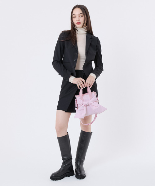 LeSportsac（レスポートサック）の「BOW MINI N/S TOTE ピンクボウズ（ショルダーバッグ・レディース・ピンク・FREE）」の3枚目の写真
