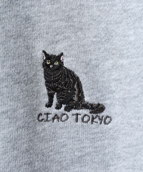CIAO TOKYO(チャオトーキョー)の「CIAO TOKYO 黒猫刺繍 スウェット(スウェット・レディース・ベージュ/グレー/ブラック・M/L)」の10枚目の写真