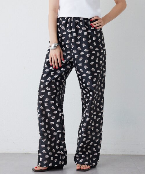 THE PAUSE（ザ ポーズ）の「【THE PAUSE】フラワージャガードパンツ（その他パンツ・レディース・ブラック/イエロー・FREE）」の4枚目の写真