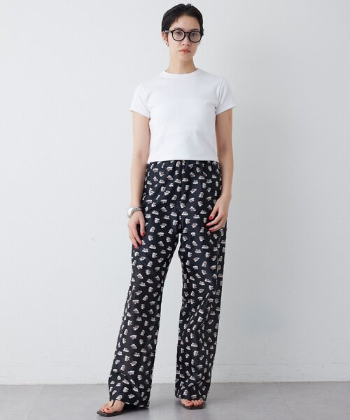 THE PAUSE（ザ ポーズ）の「【THE PAUSE】フラワージャガードパンツ（その他パンツ・レディース・ブラック/イエロー・FREE）」の9枚目の写真