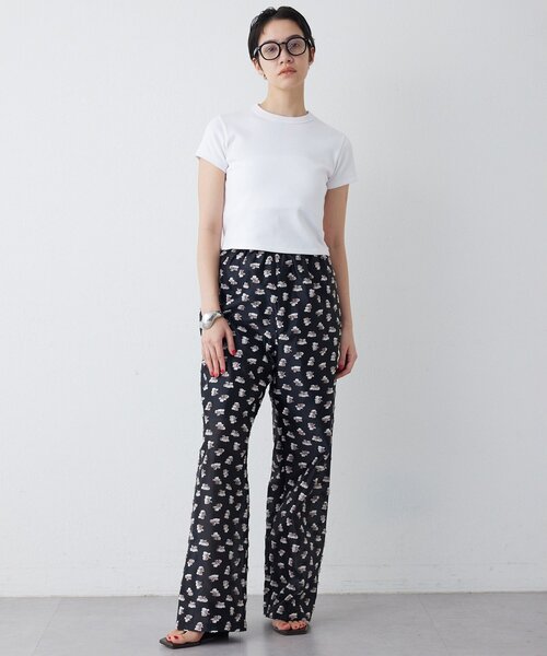 THE PAUSE（ザ ポーズ）の「【THE PAUSE】フラワージャガードパンツ（その他パンツ・レディース・ブラック/イエロー・FREE）」の3枚目の写真