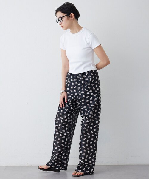 THE PAUSE（ザ ポーズ）の「【THE PAUSE】フラワージャガードパンツ（その他パンツ・レディース・ブラック/イエロー・FREE）」の6枚目の写真