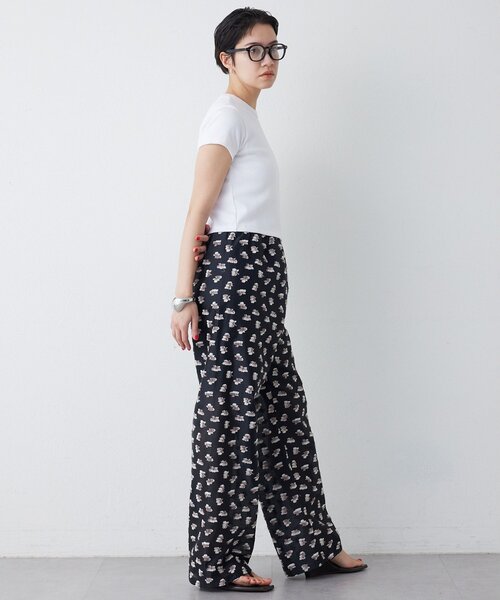 THE PAUSE（ザ ポーズ）の「【THE PAUSE】フラワージャガードパンツ（その他パンツ・レディース・ブラック/イエロー・FREE）」の8枚目の写真