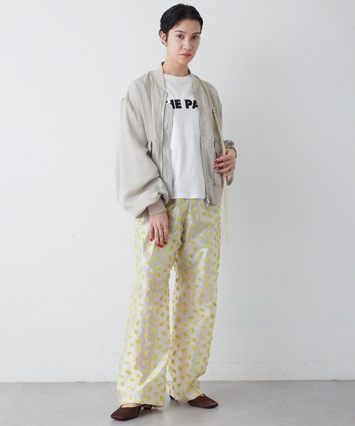 THE PAUSE（ザ ポーズ）の「【THE PAUSE】フラワージャガードパンツ（その他パンツ・レディース・ブラック/イエロー・FREE）」の15枚目の写真
