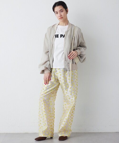 THE PAUSE（ザ ポーズ）の「【THE PAUSE】フラワージャガードパンツ（その他パンツ・レディース・ブラック/イエロー・FREE）」の10枚目の写真