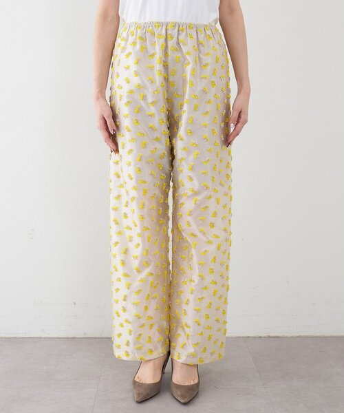 THE PAUSE（ザ ポーズ）の「【THE PAUSE】フラワージャガードパンツ（その他パンツ・レディース・ブラック/イエロー・FREE）」の16枚目の写真