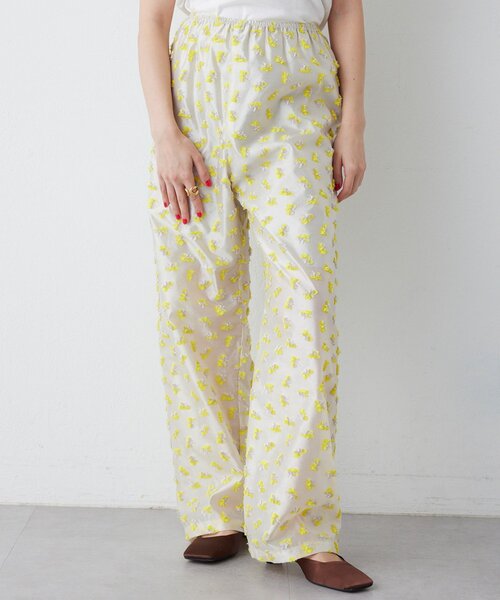 THE PAUSE（ザ ポーズ）の「【THE PAUSE】フラワージャガードパンツ（その他パンツ・レディース・ブラック/イエロー・FREE）」の11枚目の写真