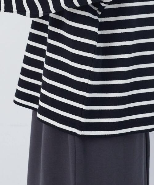 conges payes ADIEU TRISTESSE（コンジェ ペイエ アデュートリステス）の「エルボーパッチボーダーバスクシャツ（Tシャツ/カットソー・レディース・イエロー系その他/ブラック系その他・FREE）」の20枚目の写真