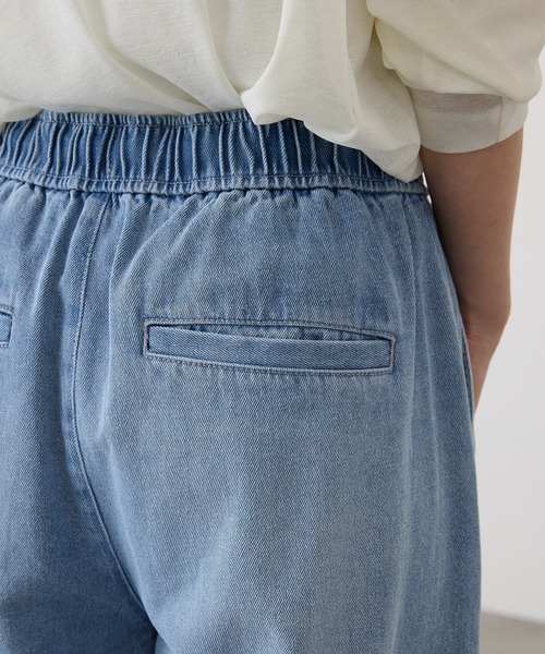 AMERICAN HOLIC（アメリカンホリック）の「イージーデニムワイドパンツ（デニムパンツ・レディース・ライトインディゴブルー/インディゴブルー・L/M）」の5枚目の写真