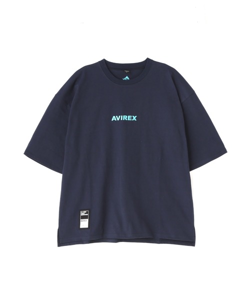 AVIREX(アヴィレックス)の「《WEB&DEPOT限定》CORE LOGO EMBROIDERY T-SHIRT / コア ロゴ エンブロイダリー ティーシャツ / AVIREX / アヴィレックス(Tシャツ/カットソー・メンズ・ネイビー/イエロー/オフホワイト/ブラック・LARGE/MEDIUM/XX-LARGE/X-LARGE)」の4枚目の写真