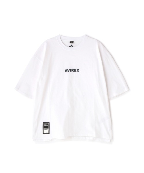 AVIREX(アヴィレックス)の「《WEB&DEPOT限定》CORE LOGO EMBROIDERY T-SHIRT / コア ロゴ エンブロイダリー ティーシャツ / AVIREX / アヴィレックス(Tシャツ/カットソー・メンズ・ネイビー/イエロー/オフホワイト/ブラック・LARGE/MEDIUM/XX-LARGE/X-LARGE)」の2枚目の写真