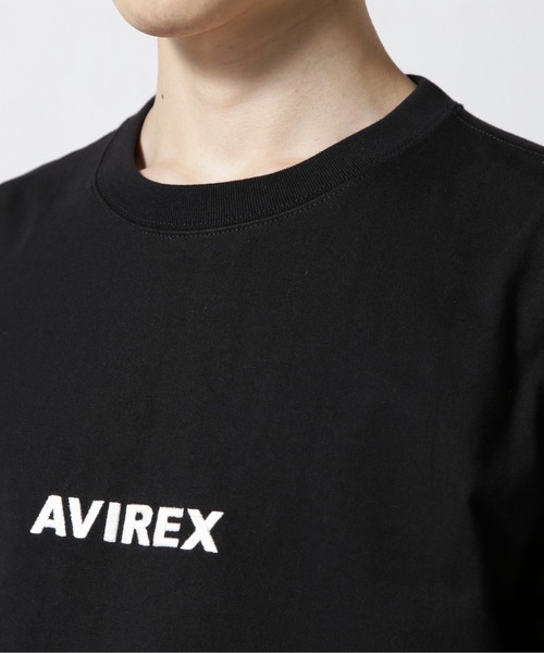 AVIREX(アヴィレックス)の「《WEB&DEPOT限定》CORE LOGO EMBROIDERY T-SHIRT / コア ロゴ エンブロイダリー ティーシャツ / AVIREX / アヴィレックス(Tシャツ/カットソー・メンズ・ネイビー/イエロー/オフホワイト/ブラック・LARGE/MEDIUM/XX-LARGE/X-LARGE)」の5枚目の写真