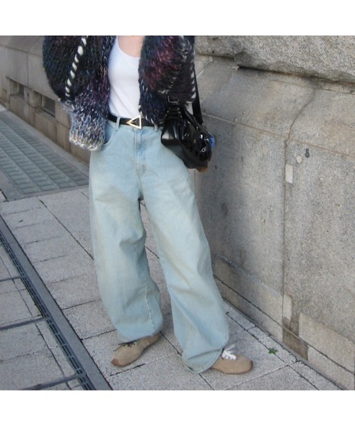 Flugge（フラッジー）の「カーブコクーンデニム（デニムパンツ・レディース・ブルー・SMALL）」の5枚目の写真