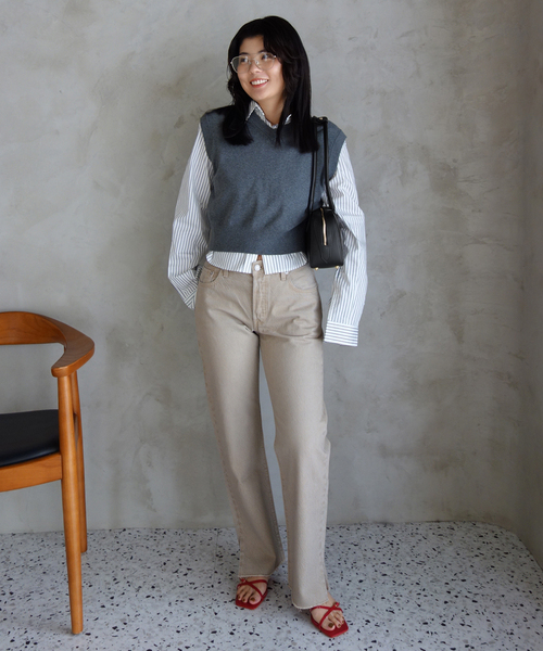 SLOBE IENA(スローブイエナ)の「ANTONELLO MASI SLOBE別注 ロングハンドルボストン GABRIELLA(ボストンバッグ・レディース・ブラック/キャメル・FREE)」の5枚目の写真