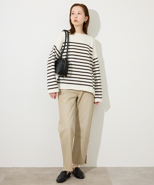 SLOBE IENA(スローブイエナ)の「ANTONELLO MASI SLOBE別注 ロングハンドルボストン GABRIELLA(ボストンバッグ・レディース・ブラック/キャメル・FREE)」の8枚目の写真