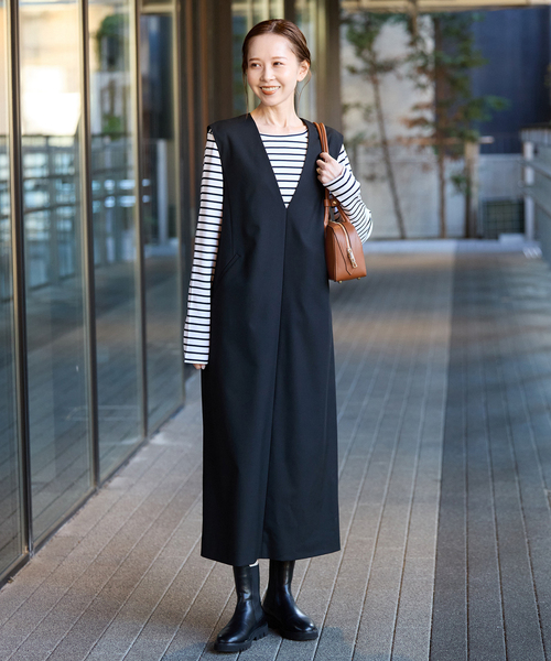 SLOBE IENA(スローブイエナ)の「ANTONELLO MASI SLOBE別注 ロングハンドルボストン GABRIELLA(ボストンバッグ・レディース・ブラック/キャメル・FREE)」の10枚目の写真