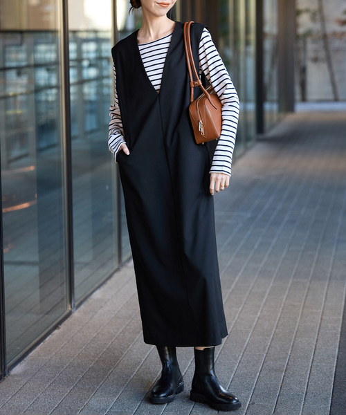 SLOBE IENA(スローブイエナ)の「ANTONELLO MASI SLOBE別注 ロングハンドルボストン GABRIELLA(ボストンバッグ・レディース・ブラック/キャメル・FREE)」の11枚目の写真