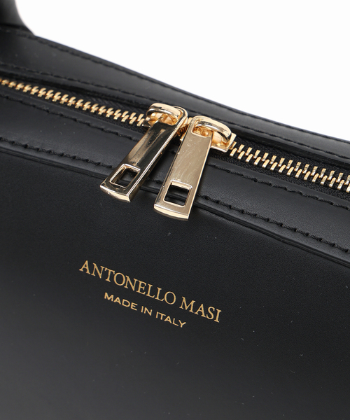 SLOBE IENA（スローブイエナ）の「ANTONELLO MASI SLOBE別注 ロングハンドルボストン GABRIELLA（ボストンバッグ・レディース・ブラック/キャメル・FREE）」の8枚目の写真