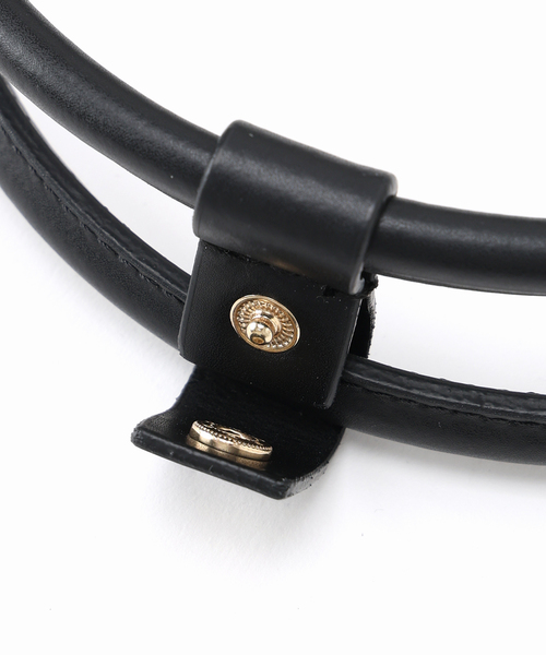 SLOBE IENA（スローブイエナ）の「ANTONELLO MASI SLOBE別注 ロングハンドルボストン GABRIELLA（ボストンバッグ・レディース・ブラック/キャメル・FREE）」の9枚目の写真